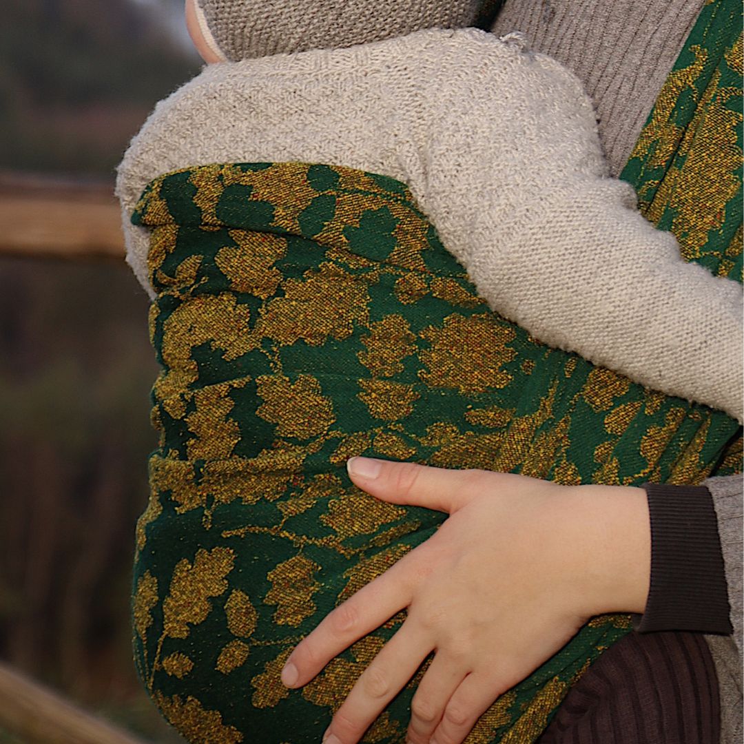 Eik Jardin woven wrap in silk and merino